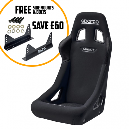 Sparco Sprint Race Seat - Free Side Mounts & Bolts